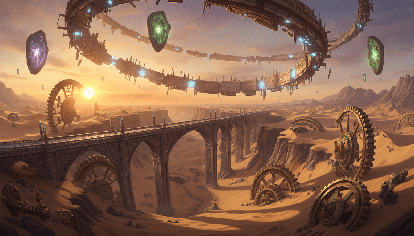 découvrez le pont de boucle-ciel, une aventure immersive captivante dans l'univers de crimson desert, alliant exploration, mystère et paysages époustouflants.