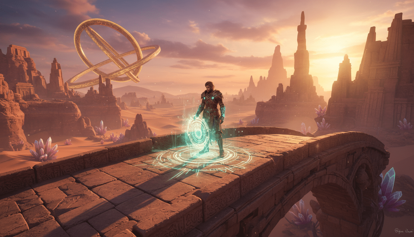 découvrez le pont de boucle-ciel, une aventure immersive au cœur de crimson desert, où chaque instant promet mystère et émerveillement.
