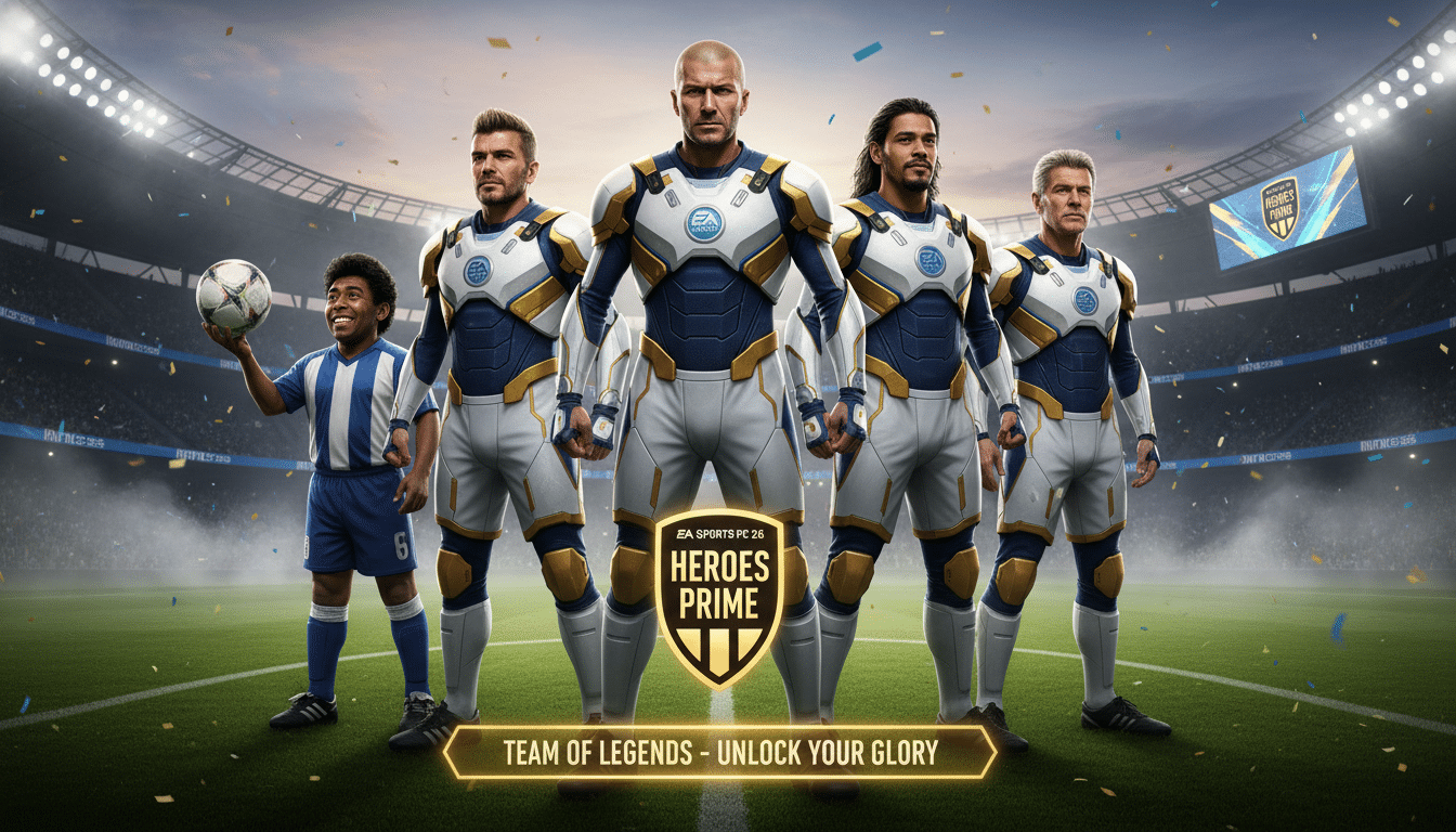 découvrez l'équipe exclusive des héros prime dans ea sports fc 26, une sélection unique de joueurs légendaires pour vivre une expérience de jeu exceptionnelle.