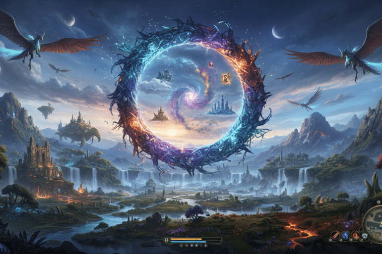 découvrez le cadre dimensionnel fascinant de crimson desert, un nouveau monde riche en aventures et mystères à explorer pour tous les passionnés de jeux vidéo.