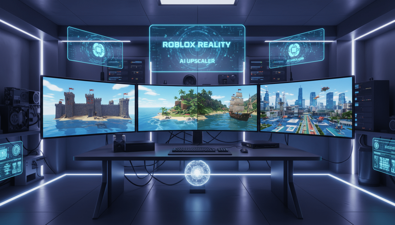 découvrez roblox reality, la nouvelle technologie d'upscaling ia de roblox qui améliore les graphismes de ses jeux pour une expérience photoréaliste immersive.