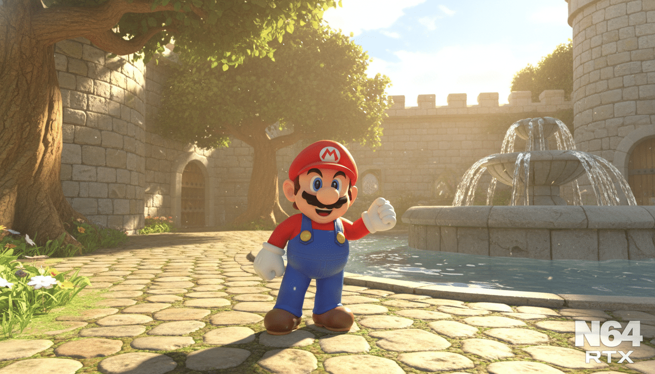 découvrez super mario 64 sur pc avec un portage révolutionnaire intégrant le ray tracing, offrant une immersion visuelle jamais vue pour redécouvrir ce classique intemporel.