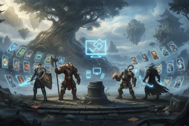 découvrez mistbound, la nouvelle extension gratuite de guild wars alliant deckbuilding stratégique, bientôt disponible sur pc et mobile pour des heures de gameplay captivant.