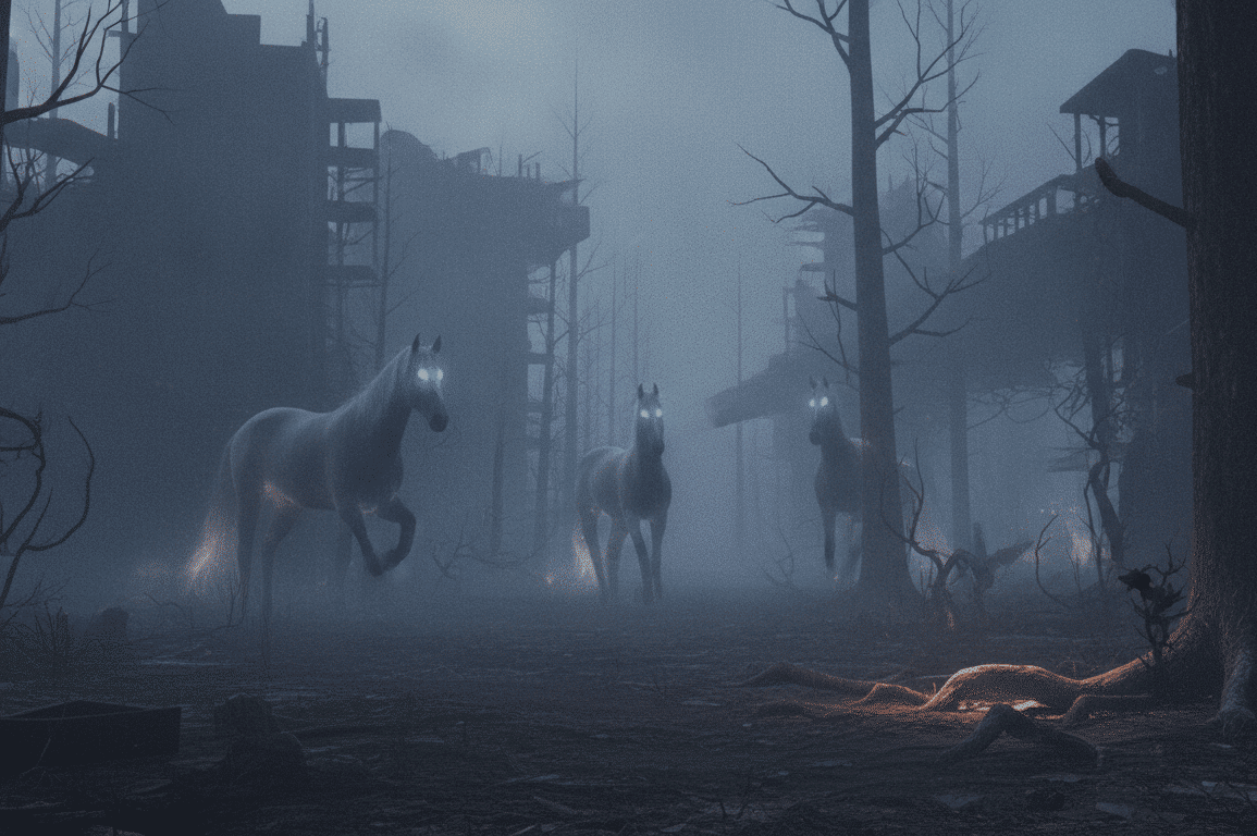 découvrez 'horses', l'étrange chef-d'œuvre horrifique de santa ragione, qui, après son retrait de steam, entame une lente renaissance financière captivante.