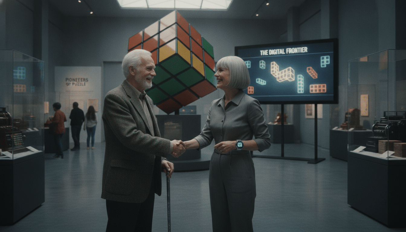 découvrez l'affrontement épique entre le créateur de tetris et le champion du rubik's cube dans une rencontre unique où stratégie et génie se confrontent.