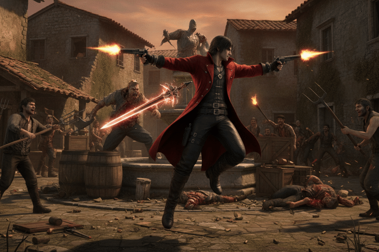 découvrez comment resident evil 4 se transforme grâce à un mod devil may cry, offrant une expérience de jeu inédite et spectaculaire qui ravira les fans des deux franchises.