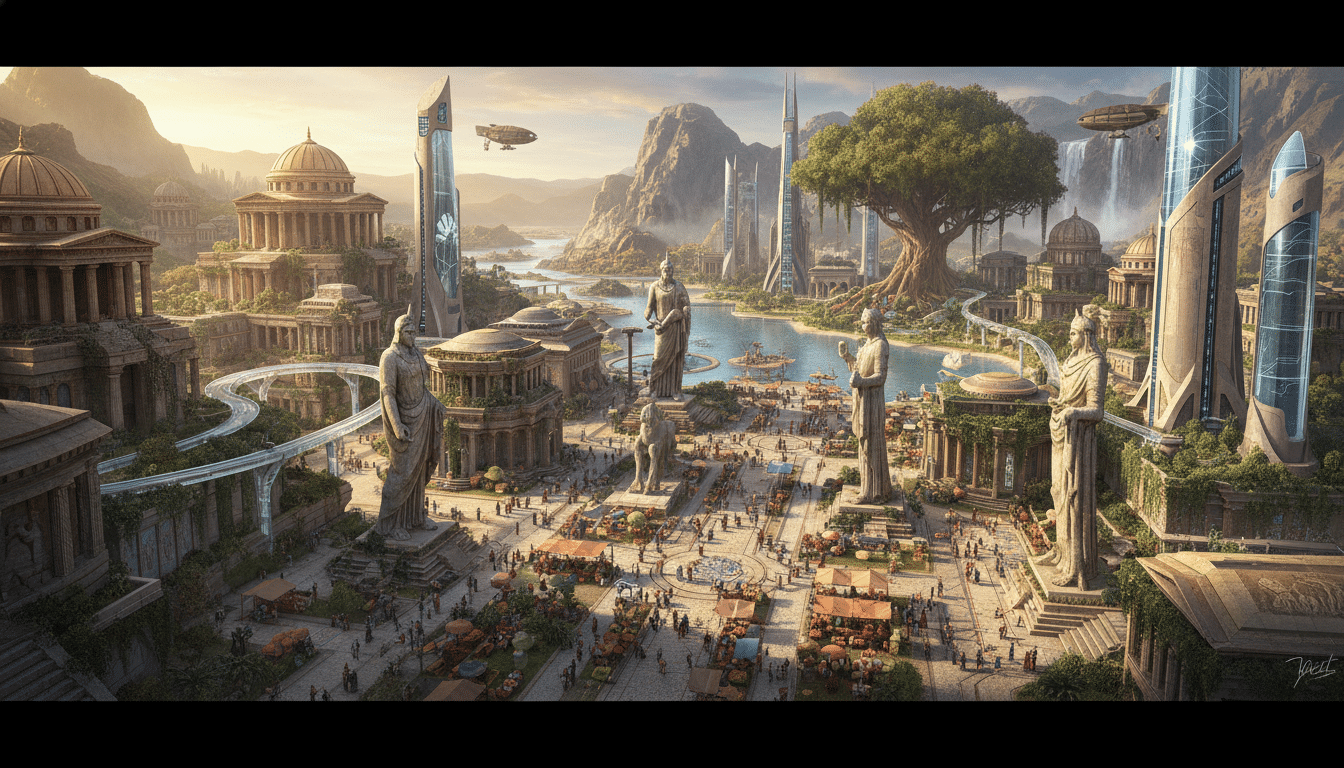 découvrez theos: cities of myth, un city builder hommage aux classiques des années 2000, développé par dotemu, avec une sortie pc prévue cette année pour les passionnés de gestion urbaine.