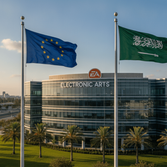 l'union européenne s'apprête à approuver l'acquisition d'ea par le fonds souverain saoudien, malgré l'absence de garde-fous, soulevant des questions sur la sécurité et la régulation.