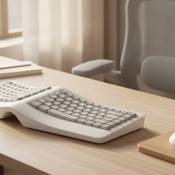 découvrez le test du trust keyra, un clavier ergonomique spécialement conçu pour offrir confort et facilité d'utilisation aux novices au bureau. améliorez votre expérience de frappe avec style et ergonomie.