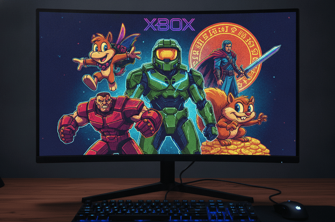 découvrez quatre jeux cultes de la première console xbox désormais accessibles sur pc, avec blinx et conker en vedette, pour une plongée nostalgique dans le rétro gaming.