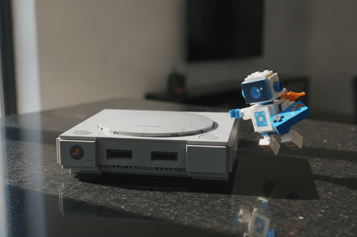 découvrez la playstation 1 en lego dès octobre, avec un set exclusif astro bot pour les fans de gaming et de construction.