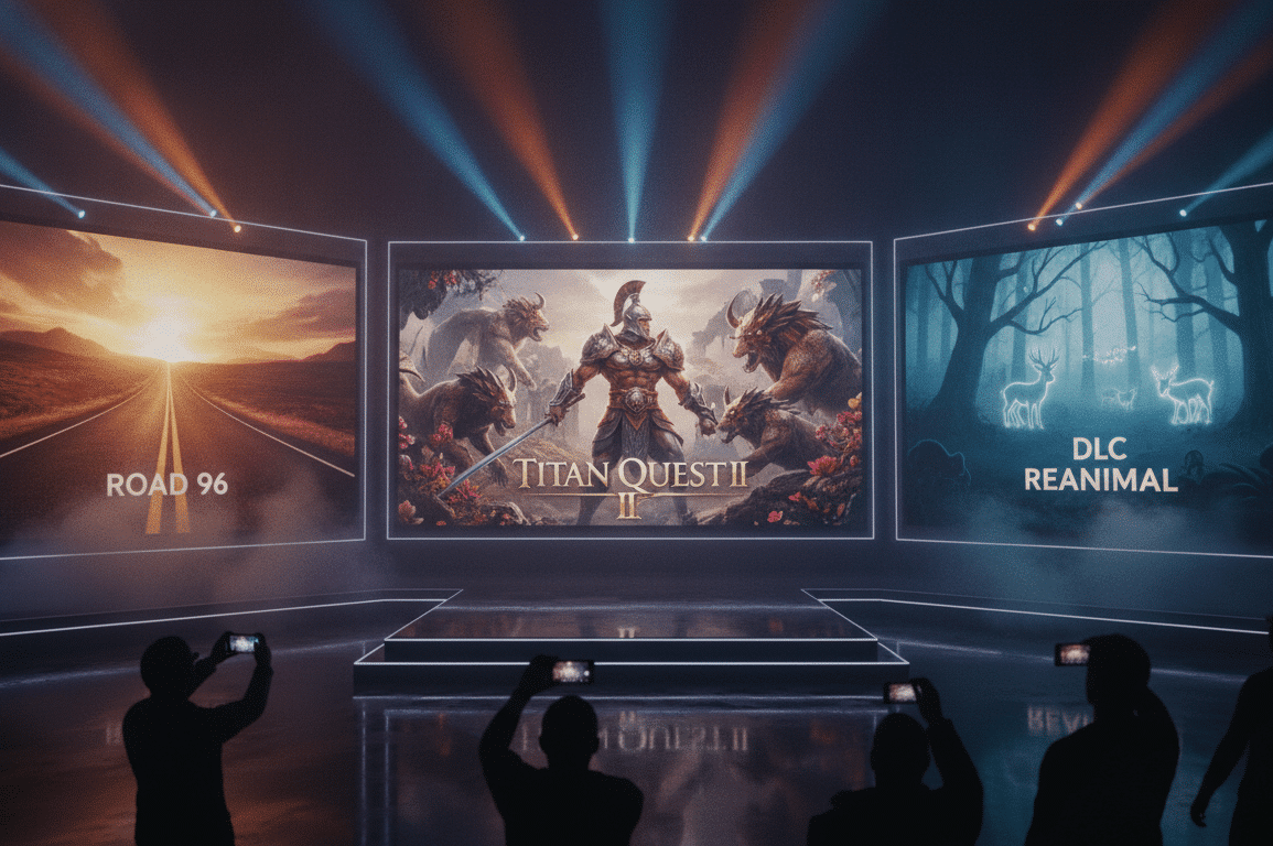 découvrez toutes les annonces majeures du thq nordic showcase, incluant road 96, titan quest ii, le dlc reanimal et bien plus encore, pour ne rien manquer des prochaines sorties et nouveautés.