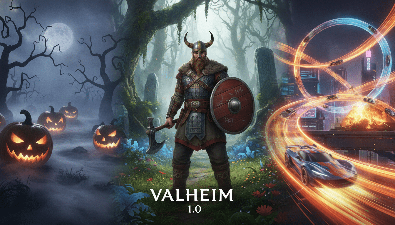 découvrez les nouveautés vidéoludiques du 7 septembre : plongez dans l'ambiance d'halloween, explorez valheim en version 1.0 et préparez-vous à la vitesse avec hot wheels infinite rush. ne manquez pas ces sorties incontournables !
