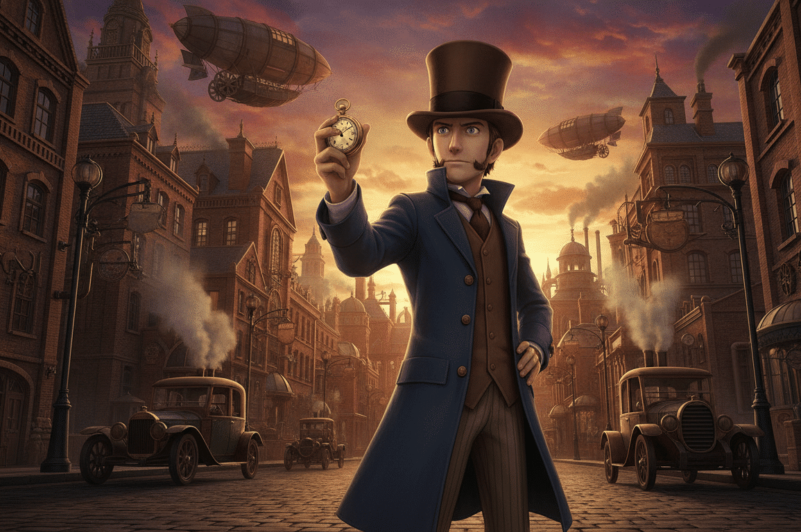 découvrez la sortie tant attendue de professeur layton et le nouveau monde à vapeur, prévue pour décembre. plongez dans une nouvelle aventure mystérieuse et captivante aux mécanismes steampunk.