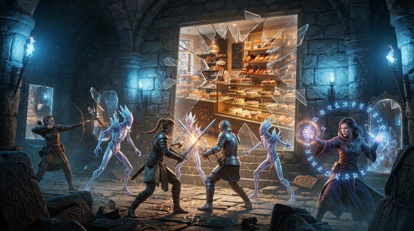 acornia: mirror worlds dévoile ses combats, ses donjons et sa boutique de pâtisseries dans une nouvelle vidéo. découvrez les premières images du jeu.