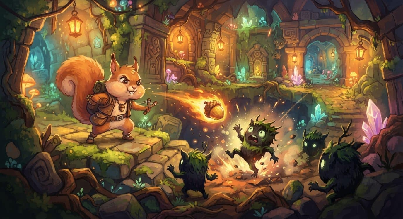 découvrez en vidéo les combats, les donjons et la boutique de pâtisseries d’acornia: mirror worlds, un univers fantastique plein de surprises.