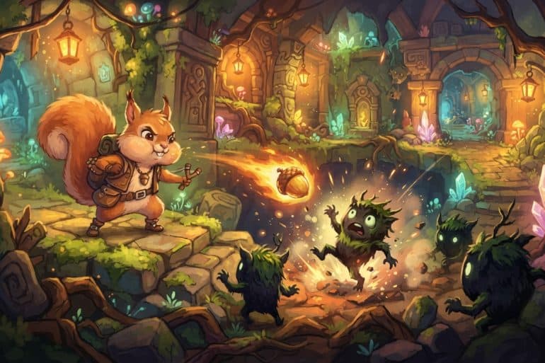 découvrez en vidéo les combats, les donjons et la boutique de pâtisseries d’acornia: mirror worlds, un univers fantastique plein de surprises.