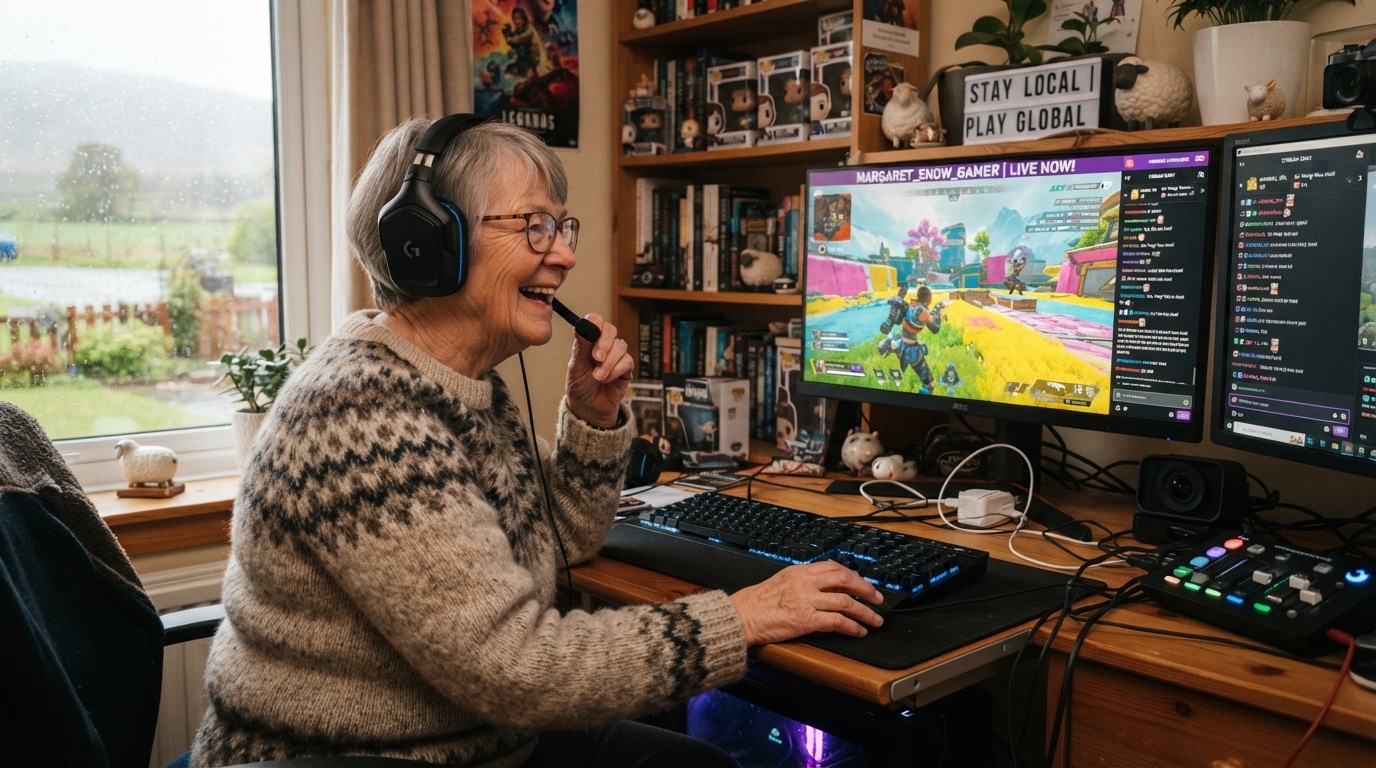 à 70 ans, cath bowie partage comment fortnite et le streaming lui apportent du plaisir, du lien social et du bien-être au quotidien.