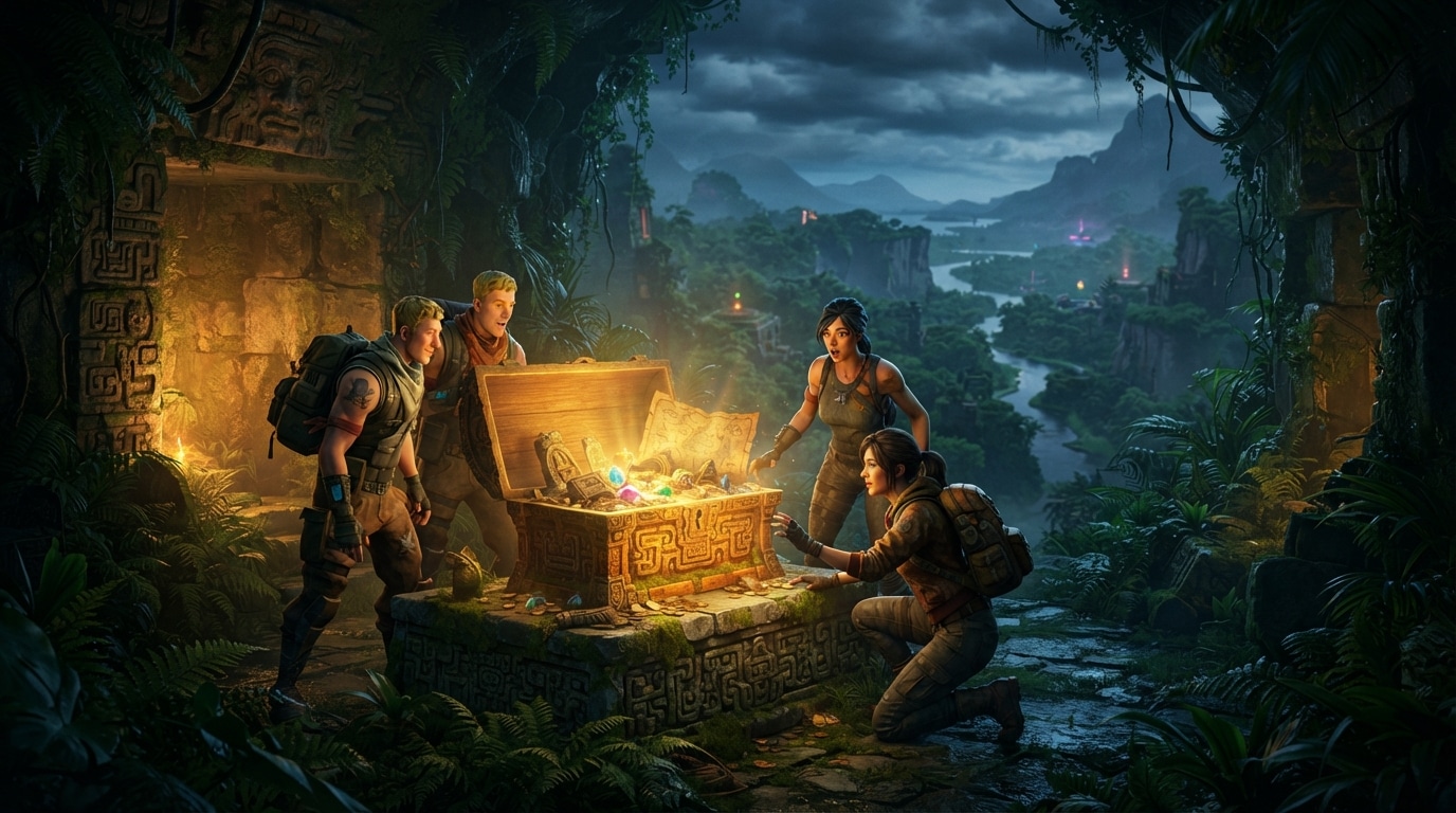 fortnite dévoile un premier aperçu de sa saison « chasse aux trésors », qui débutera le 1er novembre. découvrez les premières informations sur cette nouvelle aventure.