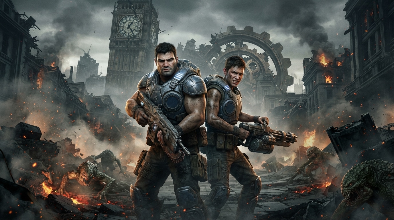 avec gears of war: e-day, la saga revient à ses origines : une nouvelle preuve que les préquels peinent souvent à surprendre et à justifier leur existence.