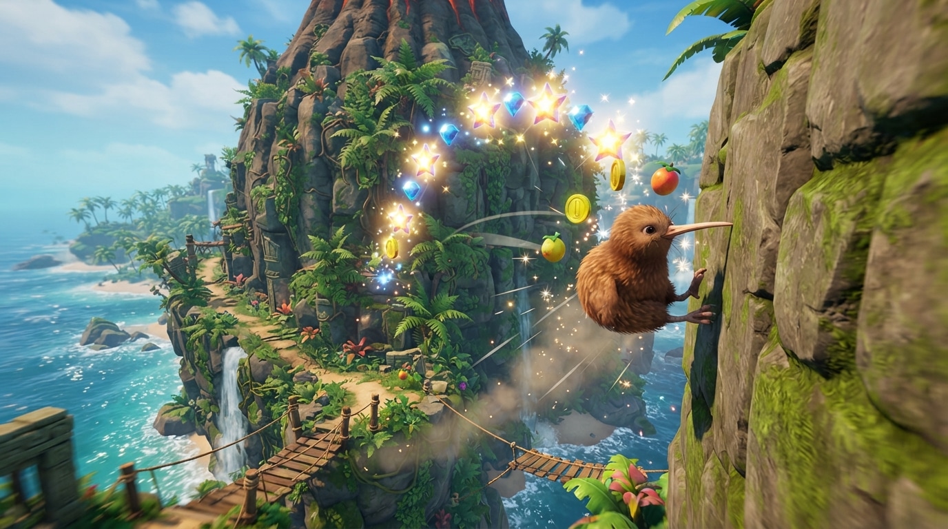prévu en 2027, kiwi boing est un collectathon 3d qui signe le retour des anciens développeurs des fourmis.